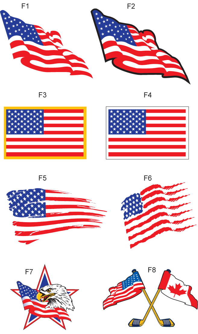 Sublimation - Flag Designs